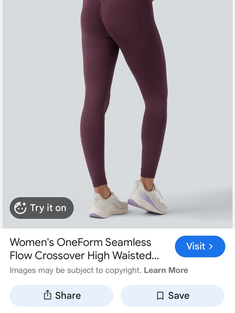 HALARA Seamless High-Waist Leggings in Plum